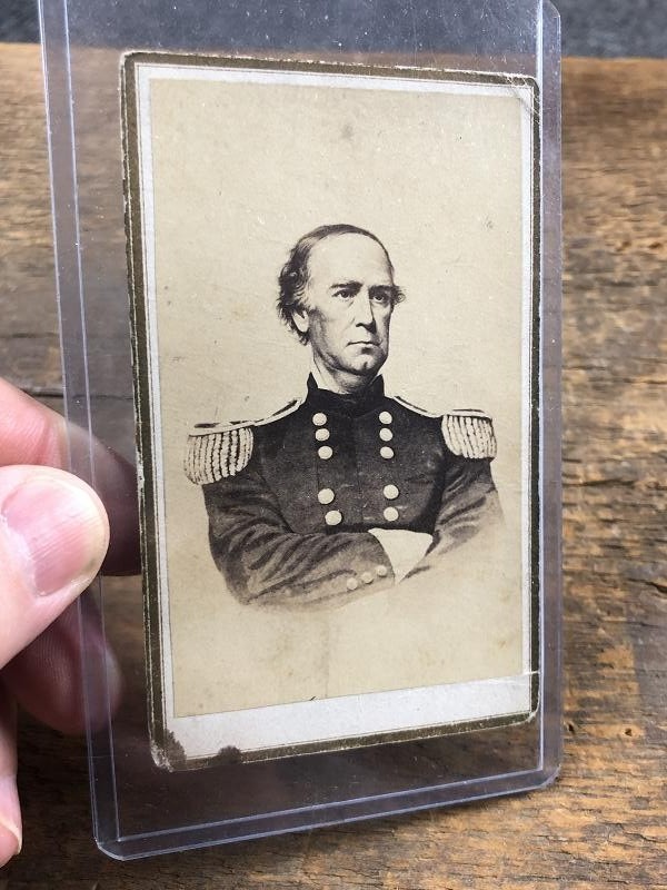 CDV OF MAJOR GENERAL SAMUEL CURTIS BATTLE PEA RIDGE ARKANSAS