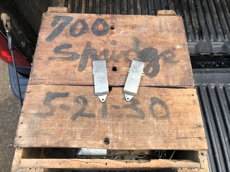 Louis Hoffman Confederate Gunsmith Spring Steel Belt Clips Marked Vicksburg Mississippi