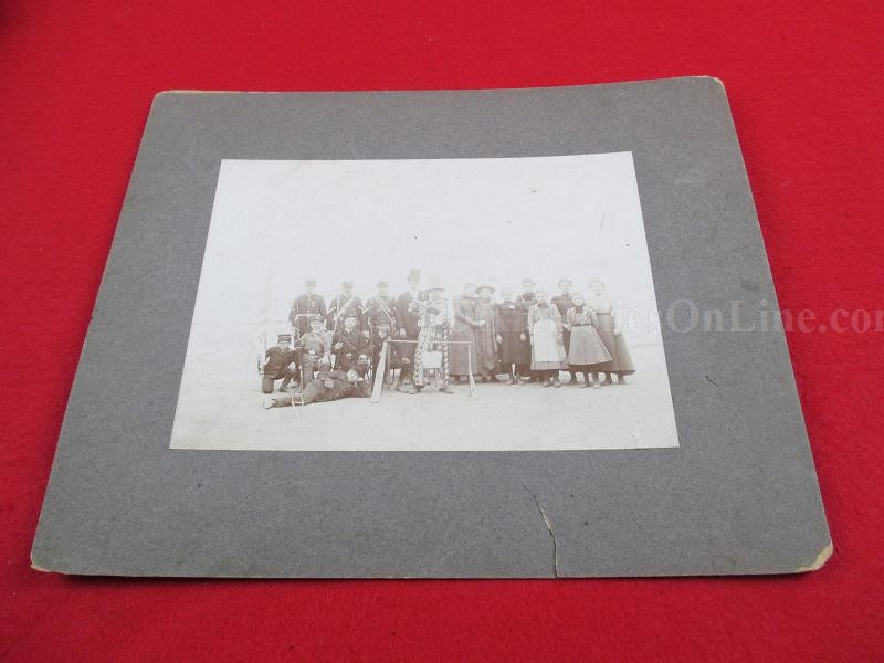 Large US Centennial Albumen Image Photograph Uncle Sam Dressed up Boy