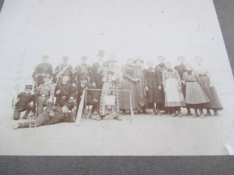 Large US Centennial Albumen Image Photograph Uncle Sam Dressed up Boy