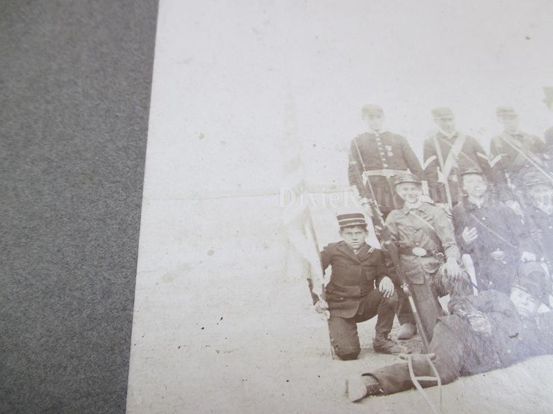Large US Centennial Albumen Image Photograph Uncle Sam Dressed up Boy