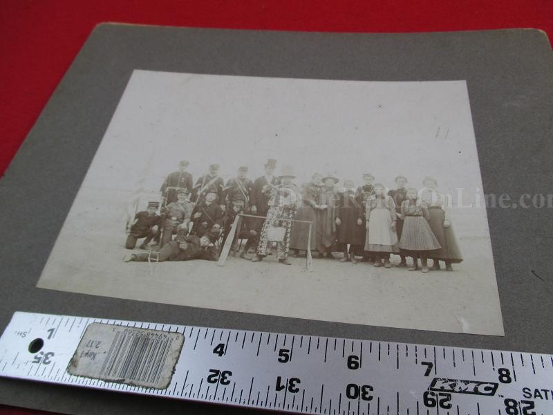 Large US Centennial Albumen Image Photograph Uncle Sam Dressed up Boy