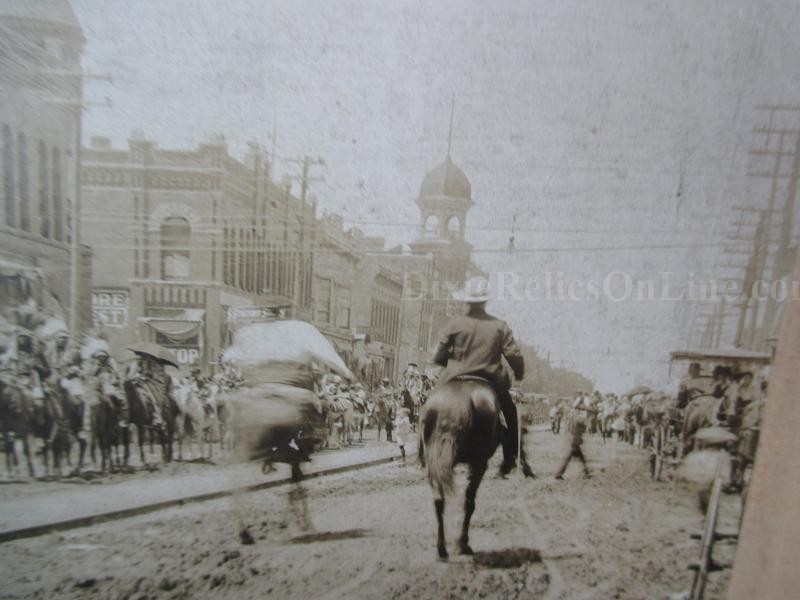 Original Large Albumen Photo Native American Indian Parade ElReno Okla July 4th 1898