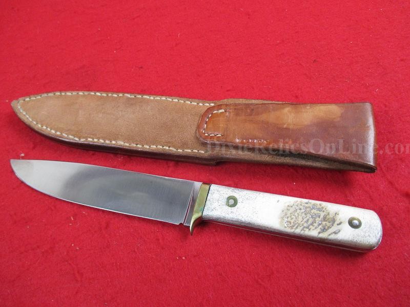Custom Fixed Blade Hunting Knife with Scabbard