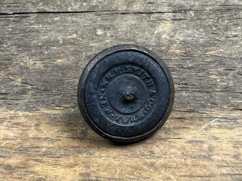 DUG CONFEDERATE VIRGINIA COAT BUTTON W.H. SMITH BM 23MM