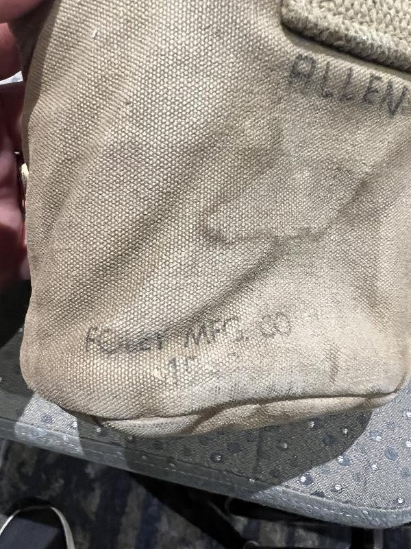 WWII WW2 USMC Equipment M1910 Canteen Foley MFG 1945