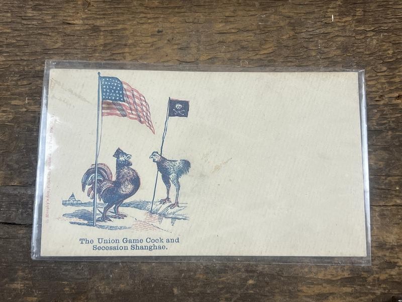 CIVIL WAR LETTER COVER THE UNION GAME COCK AND THE SUCCESSION SHANGHAE