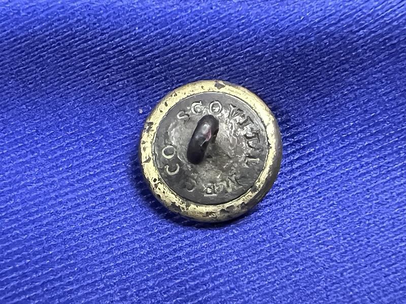 DUG CONFEDERATE GEORGIA CUFF BUTTON SCOVILL BM