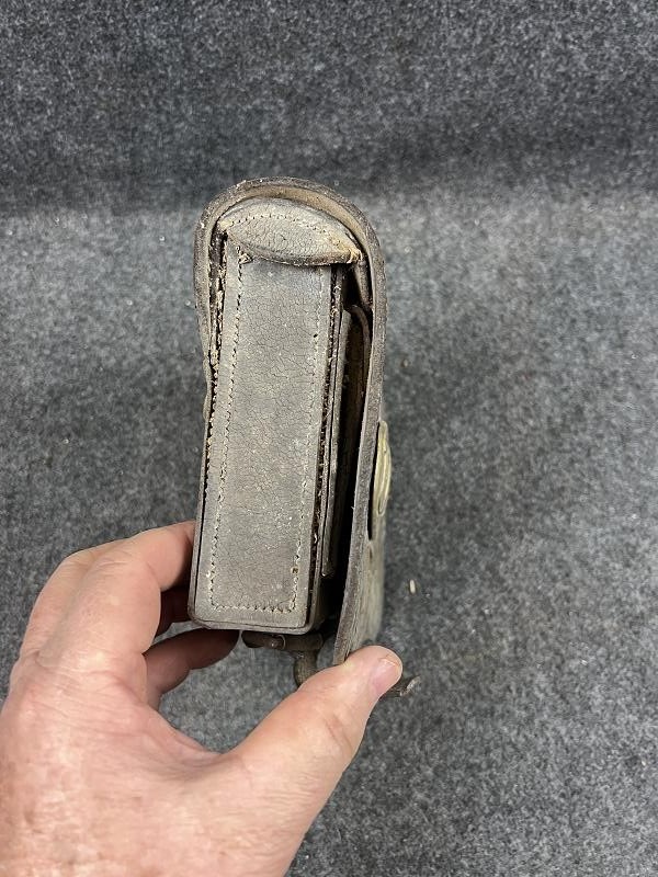 Civil War Model 1858 U S Cartridge Box, with U.S. Boxplate