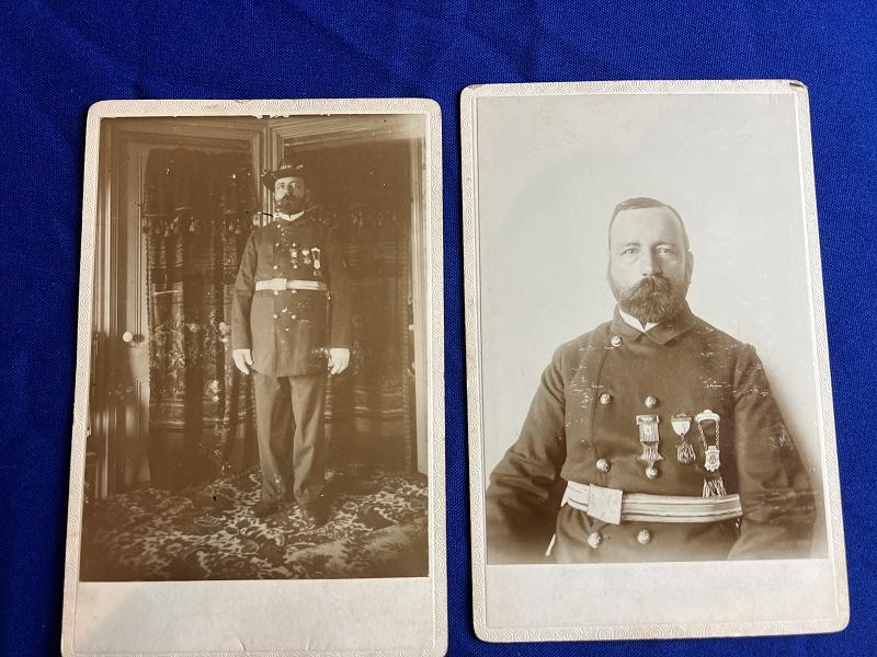 Union Army veteran of the American Civil War GAR Staff of Commander Chief Cabinet Cards