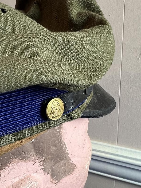 Early 1900s North Georgia Military College Hat and Sword Belt with Buckle