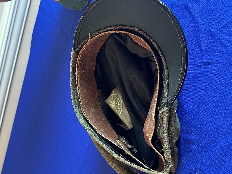 Early 1900s North Georgia Military College Hat and Sword Belt with Buckle