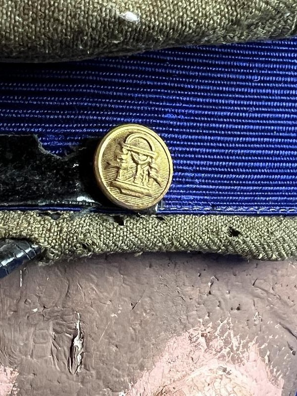Early 1900s North Georgia Military College Hat and Sword Belt with Buckle