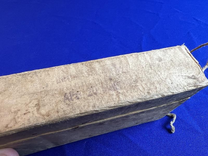 Sealed Box of Twenty .45-70 Carbine Cartridges manufactured at the Frankford Arsenal April of 1882