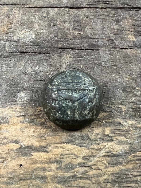 DUG CONFEDERATE GEORGIA COAT BUTTON LOCAL BLANK CHANNEL BM