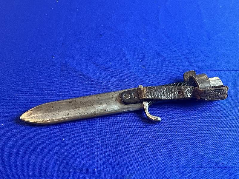 WW2 1ST MODEL HITLER YOUTH KNIFE & SCABBARD BY GUST L. KOLLER