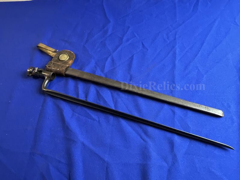 U.S. Model 1873 Springfield 45-70 Trapdoor Socket Bayonet Marked US With Scabbard