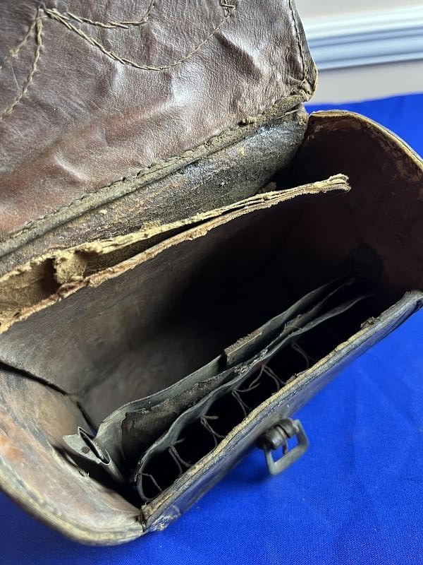 Pre Civil War Doctors Medical Leather Saddle Bag