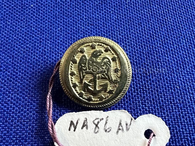 1830s US Navy Officer Cuff Size Button Rich Color BM NA86AV Alberts Book