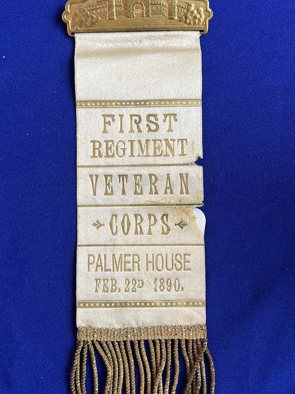 1st Regiment Veteran Reserve Corps Palmer House 1890 Reunion Ribbon