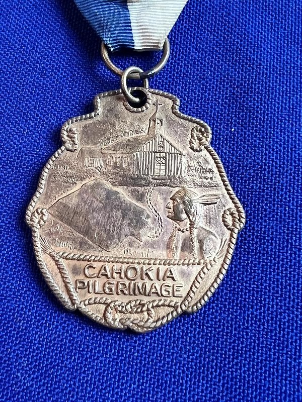 VINTAGE BOY SCOUT CAHOKIA PILGRIMAGE MEDAL BADGE
