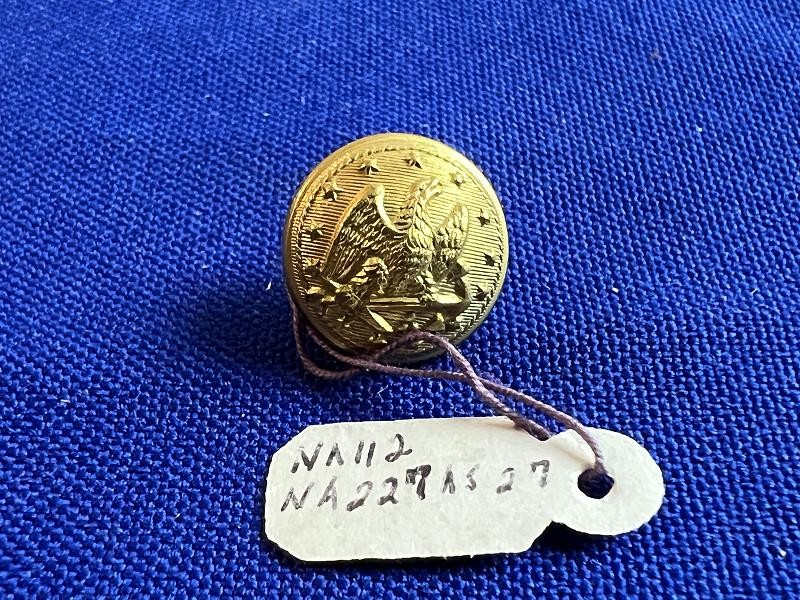 Civil War Era US Navy Officer Vest Size Button NA227A27 Tice Book