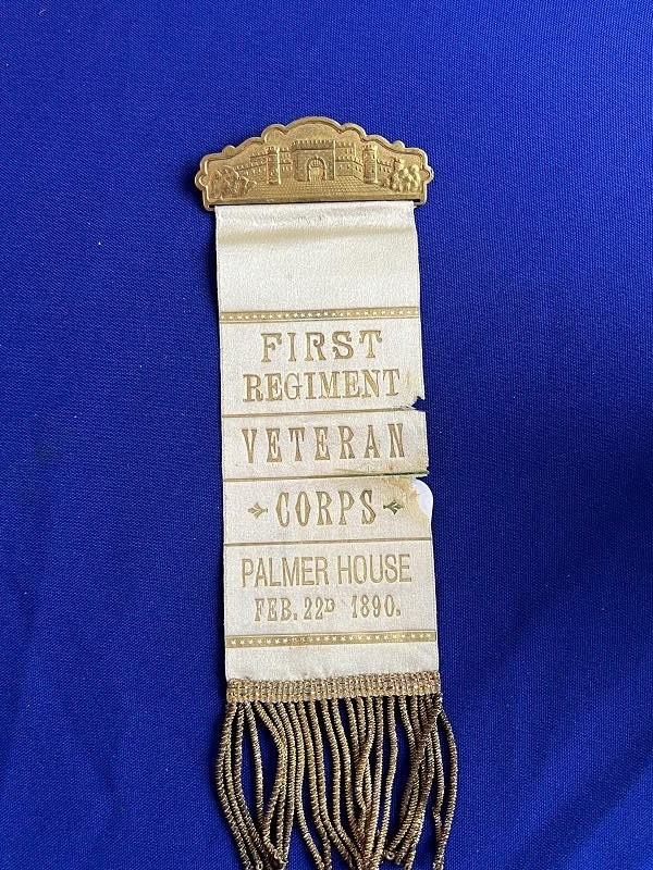 1st Regiment Veteran Reserve Corps Palmer House 1890 Reunion Ribbon