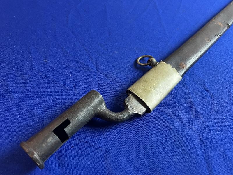 P1849 AUSTRIAN RIFLE SABRE BAYONET WITH SCABBARD