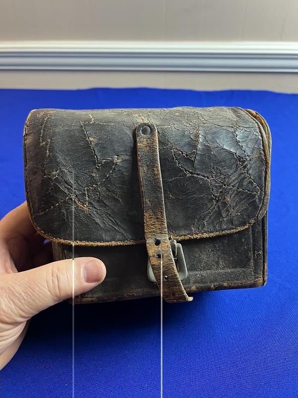 Pre Civil War Doctors Medical Leather Saddle Bag