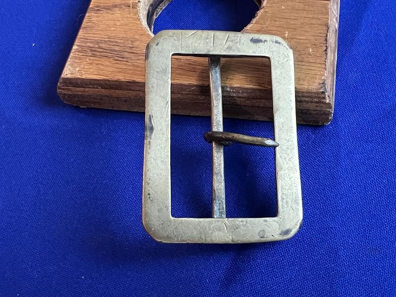 INDIAN WAR ERA CARBINE STRAP BRASS CROSSBELT PLATE BUCKLE