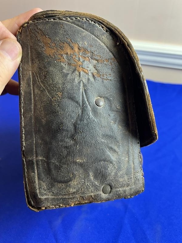 Pre Civil War Doctors Medical Leather Saddle Bag