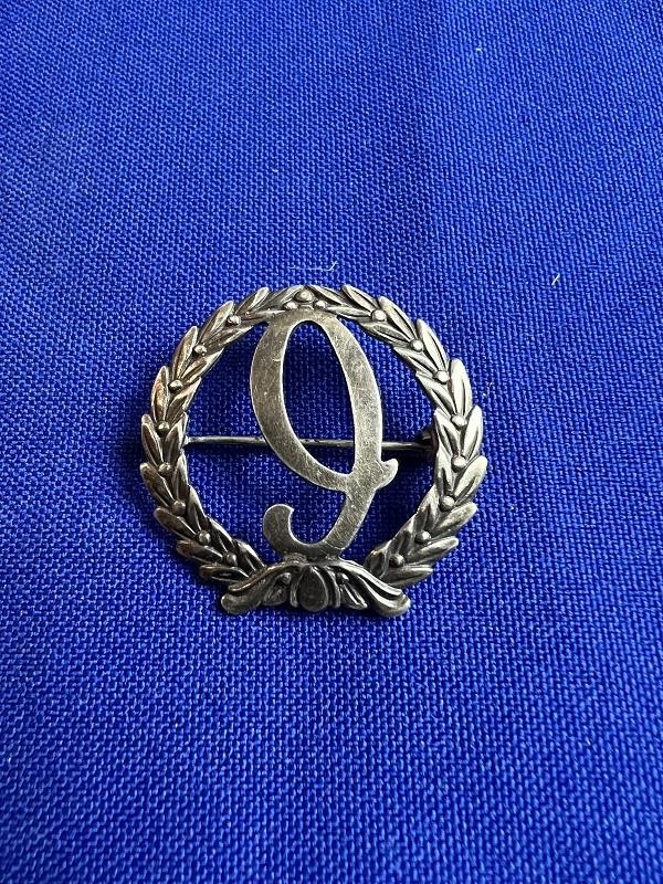 WWII STERLING MARKED 9TH CORPS INSIGNIA PIN