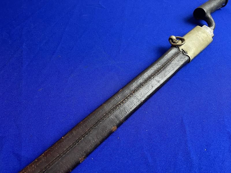 P1849 AUSTRIAN RIFLE SABRE BAYONET WITH SCABBARD