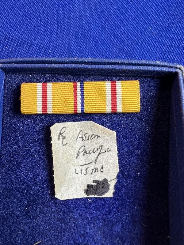 WW2 USMC ASIATIC PACIFIC SERVICE MEDAL IN BOX