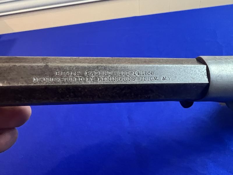 Remington-Beals Navy Revolver - Rare Martially Marked Example