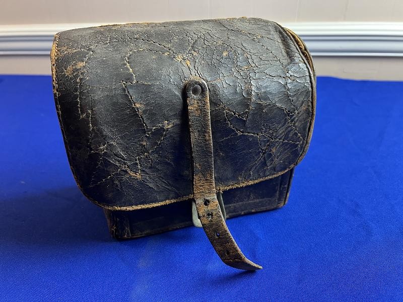 Pre Civil War Doctors Medical Leather Saddle Bag