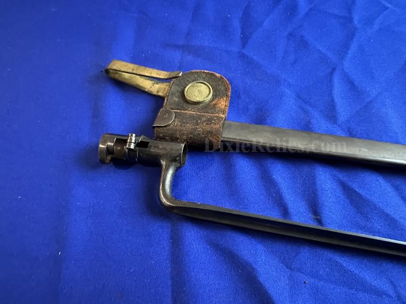 U.S. Model 1873 Springfield 45-70 Trapdoor Socket Bayonet Marked US With Scabbard