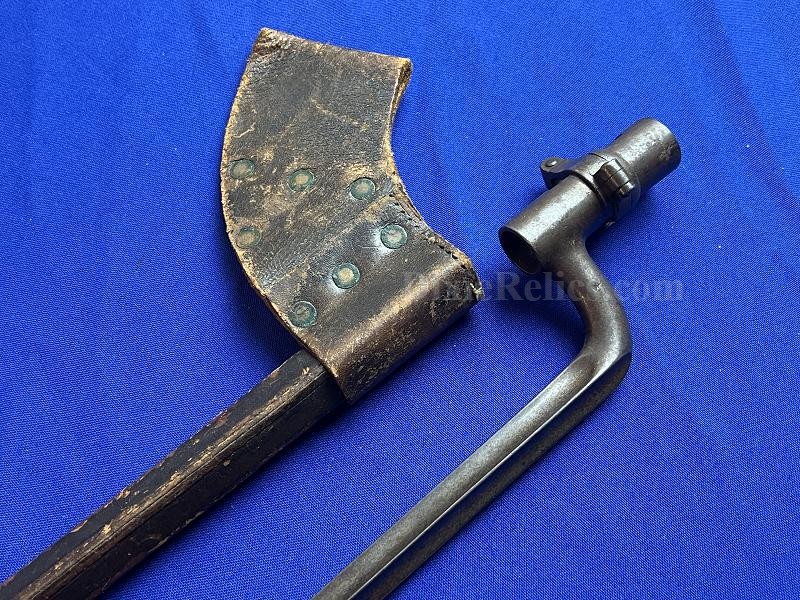 Swedish Model 1867 Bayonet for Rolling Block Rifle with Original Scabbard