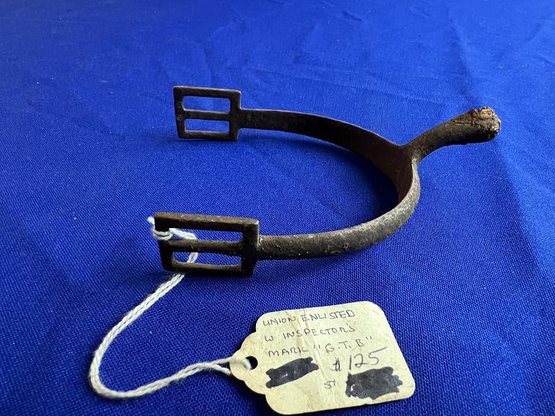 Dug Union Civil War Enlisted Cavalry Spur Stamped GTB
