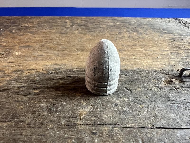 CIVIL WAR SPRINGFIELD RIFLED 69 CALIBER PLUG BASE THREE RING BULLET