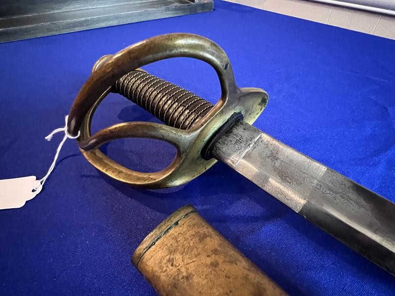 Rare Dated 1851 U.S. Model 1840 Ames Heavy Cavalry Saber Sword & Scabbard