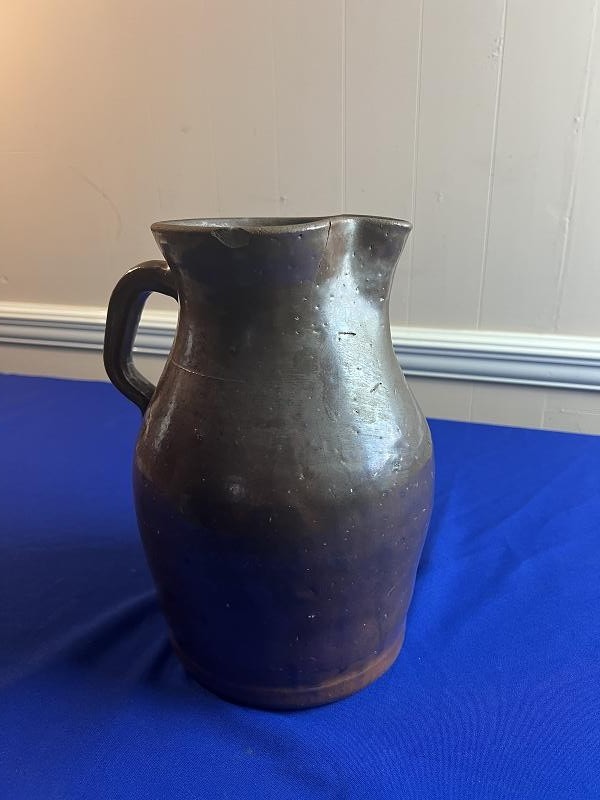 1700-1800 Extra Large Salt-Glazed Stoneware Pitcher Jug