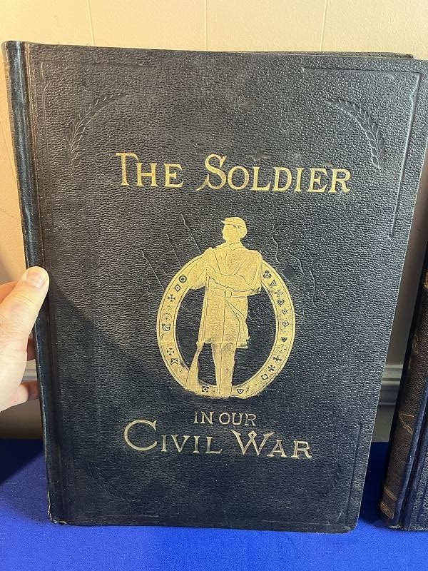 1895 FRANK LESLIES THE SOLDIER IN OUR CIVIL WAR TWO VOLUME BOOK SET