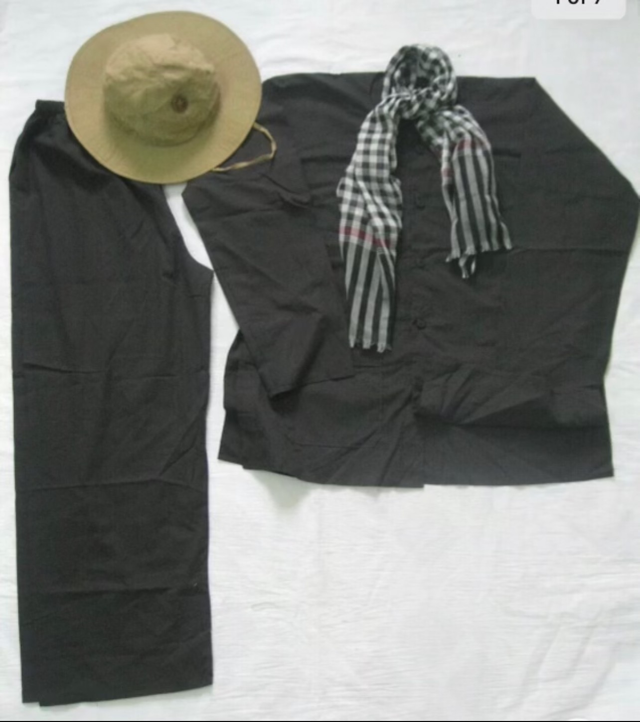 VC Vietnam War VietCong “Black Pajama” Uniform Large