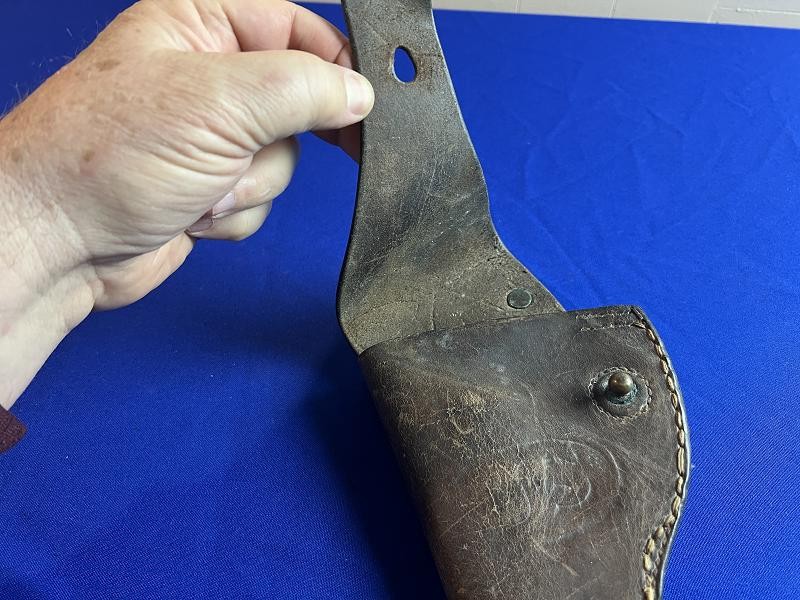 WWI US Service Revolver Graton Knight marked 1908 Leather Holster
