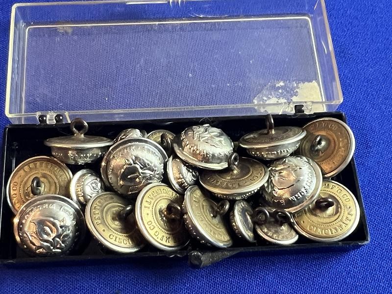 1870s-90s Fraternal Knights of Pythias Staff Officer Uniform 19 Buttons Set