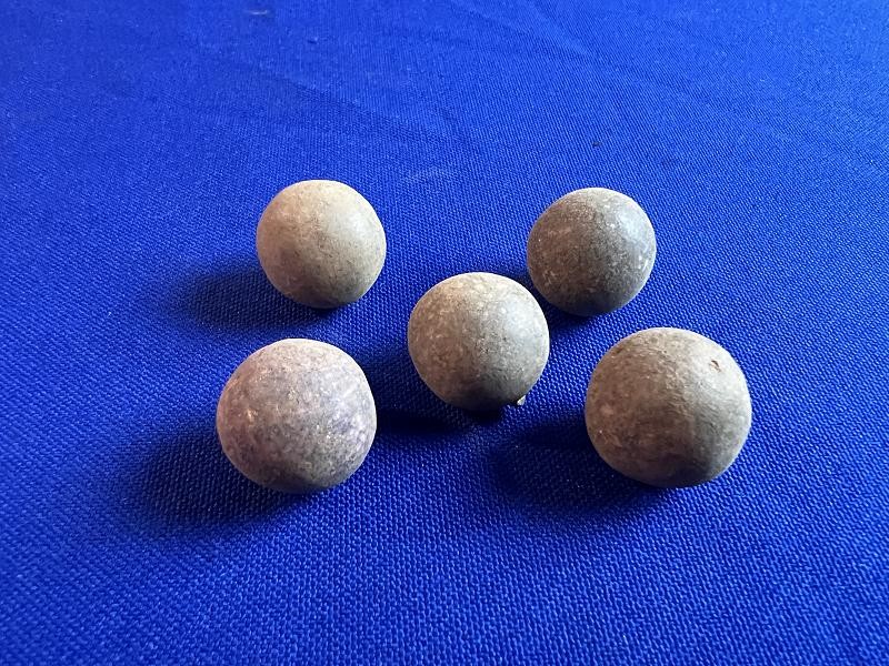 ORIGINAL FIVE CIVIL WAR ERA CLAY MABLES