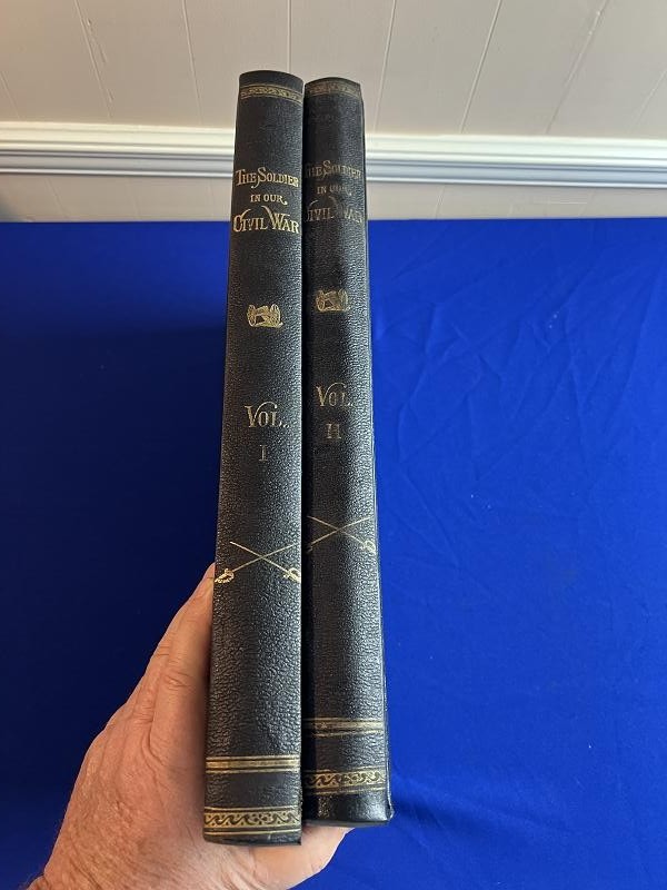 1895 FRANK LESLIES THE SOLDIER IN OUR CIVIL WAR TWO VOLUME BOOK SET