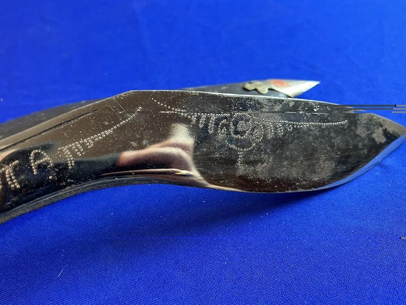 Nepalese Gurkha Long Leaf Kukri Fighting Knife with Scabbard