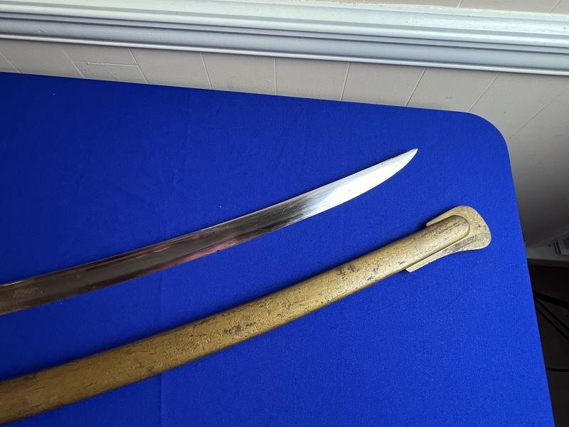 Rare Dated 1851 U.S. Model 1840 Ames Heavy Cavalry Saber Sword & Scabbard